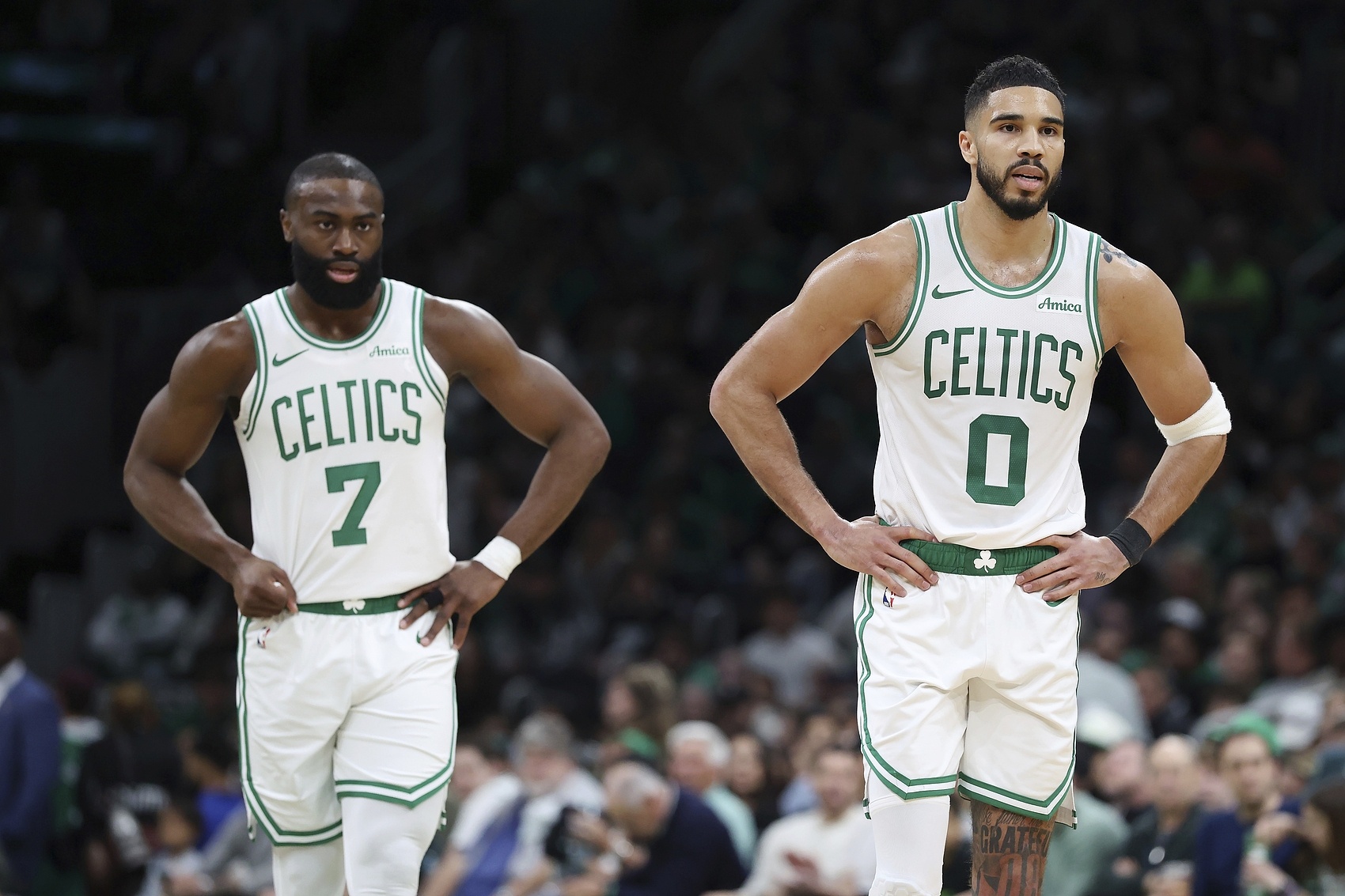 乐鱼电竞官网-海沃德：塔图姆&amp;布朗是联盟中最好的两名侧翼之一 绿军球迷真有福